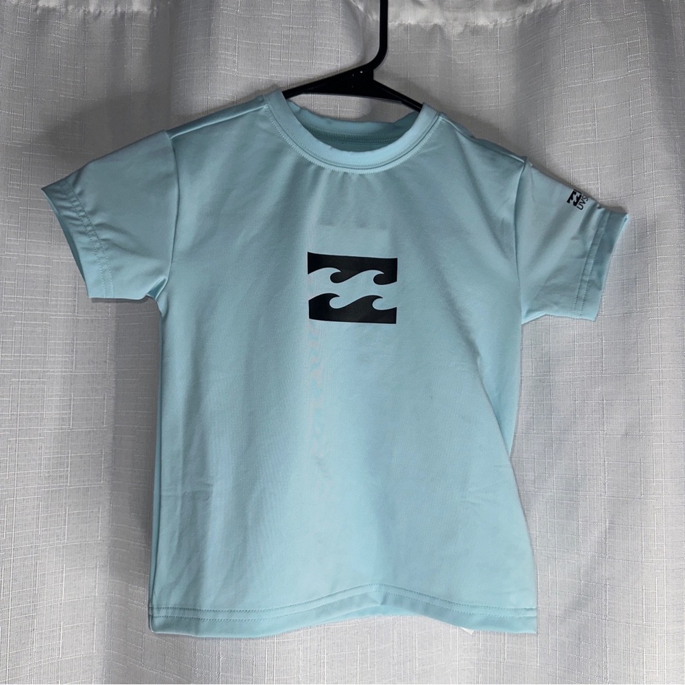 Toddler Billabong UVSURF Rash Guard UPF 50+  Blue Loose Fit Size XS/3T  NWOT